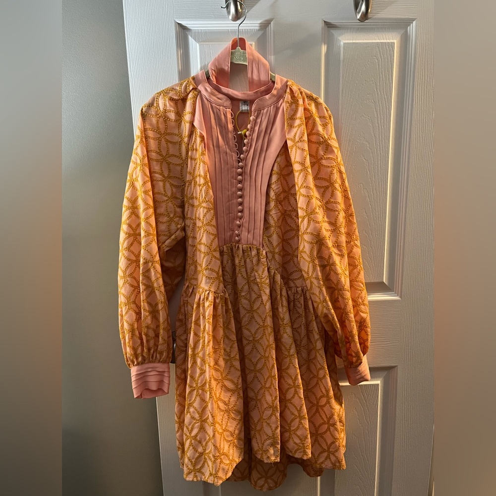 Pink and orange dress